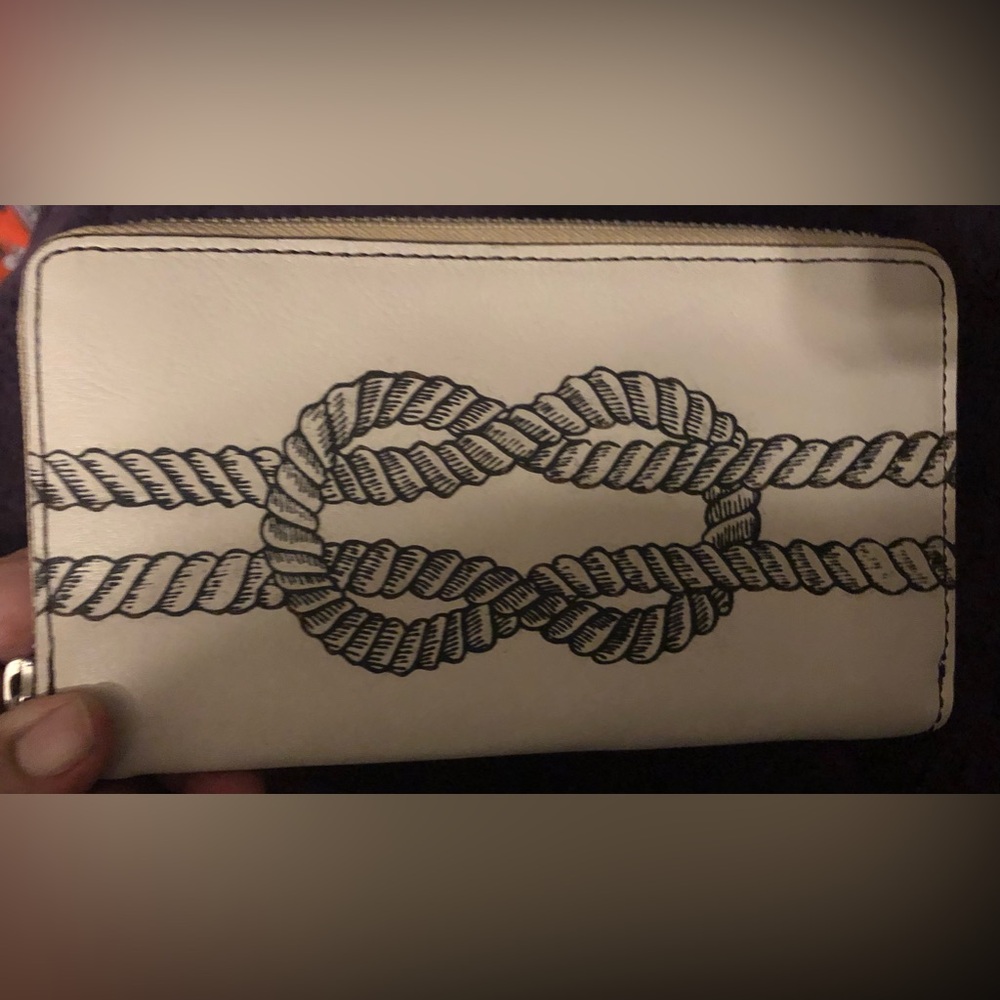 Brighton Leather Zip Around Wristlet Wallet - Picture 5 of 8